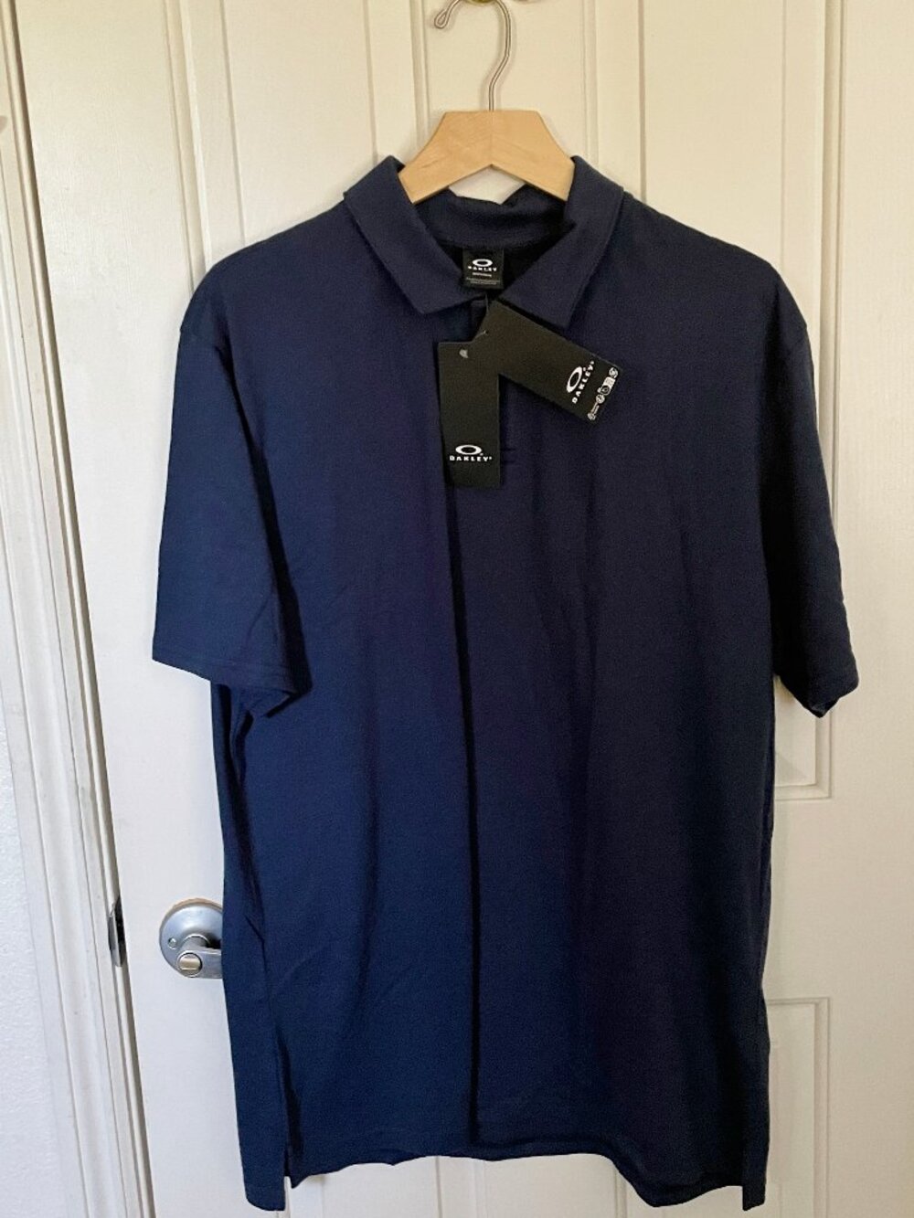 NEW Oakley Mens Transition Polo NWT XL Abyss Hydrolix Moisture Wick Golf Outdoor
